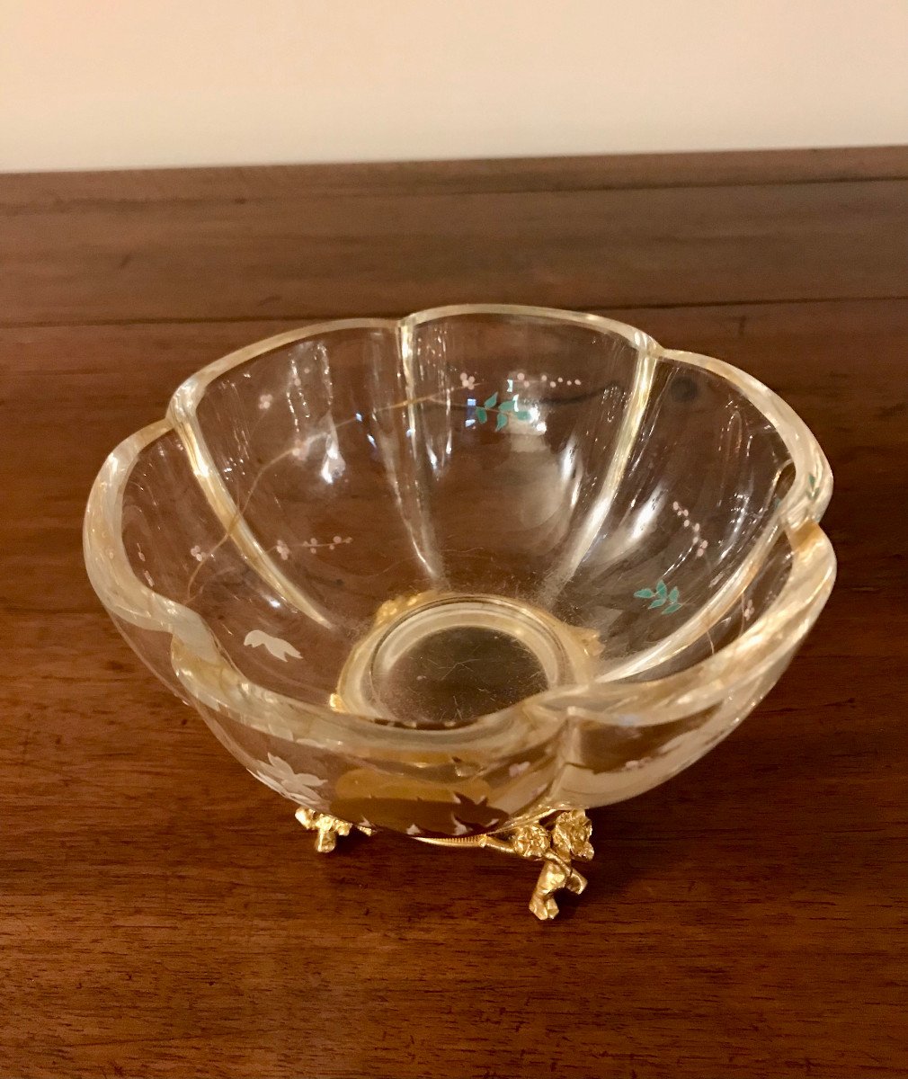 Coupe Japoniste en Cristal de Baccarat  pour Eugène Rousseau -photo-3