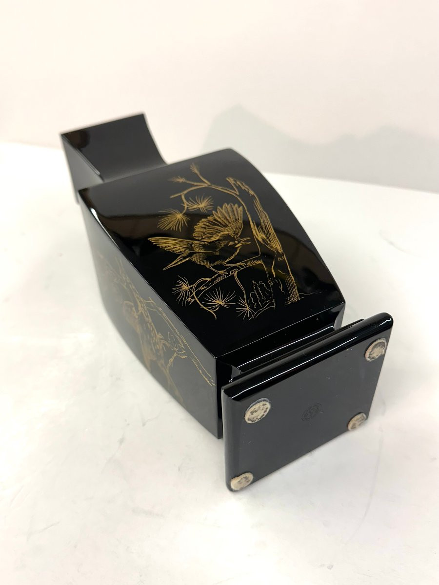 Baccarat - Black Crystal "black Pearl" Vase - 1950s/1960s -photo-2