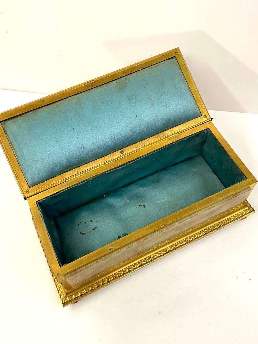 GRAND COFFRET - ONYX-MARBRE , BRONZE DORE, EMAUX CLOISONNES - H. JOURNET - NAPOLEON III-photo-6