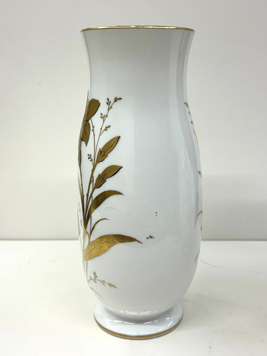 PAIRE GRANDS VASES OPALINE - CRISTAL DE BACCARAT - NAPOLEON III-photo-1