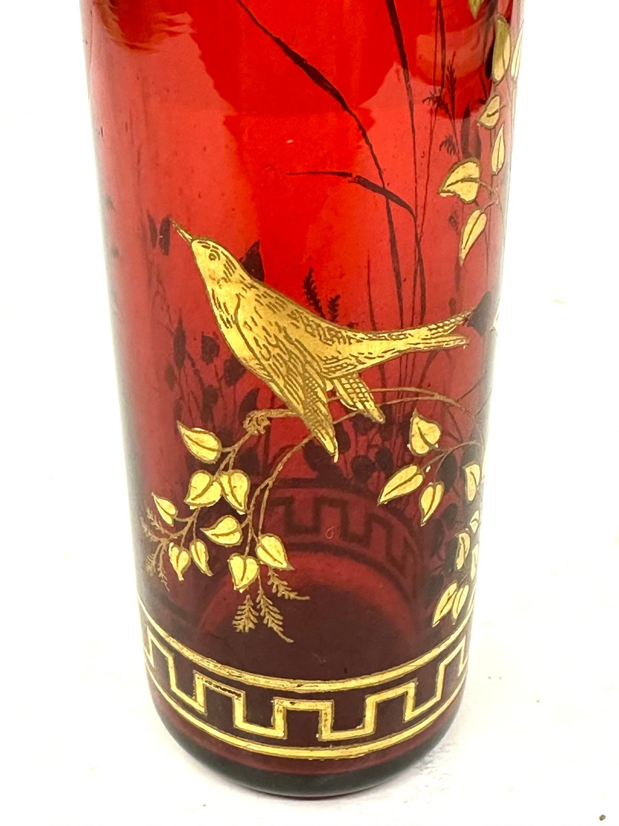 PETIT VASE CRISTAL ROUGE - BACCARAT-photo-1