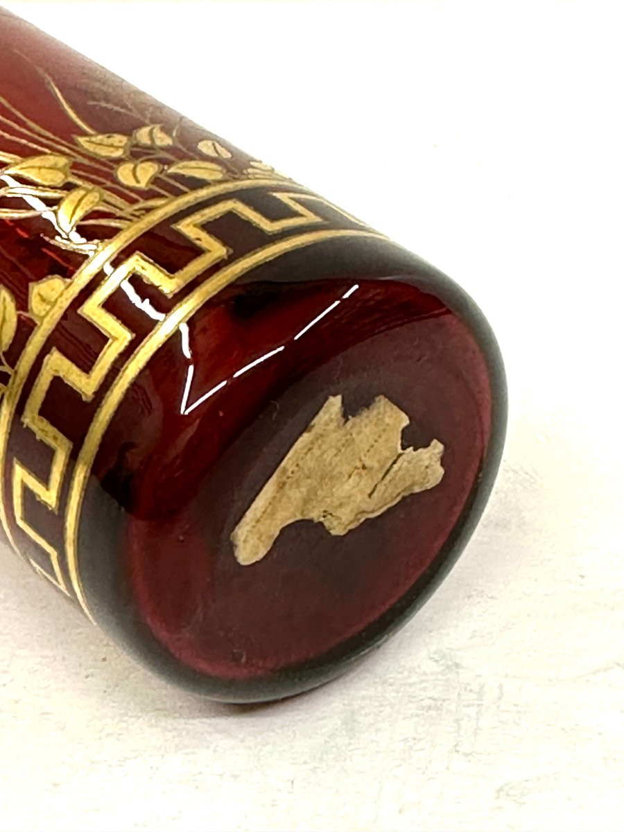 PETIT VASE CRISTAL ROUGE - BACCARAT-photo-2