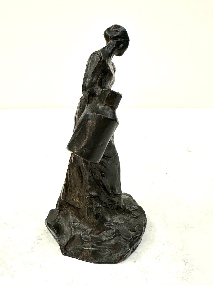 Bronze Statuette - Jules Dalou - The Milkmaid-photo-2