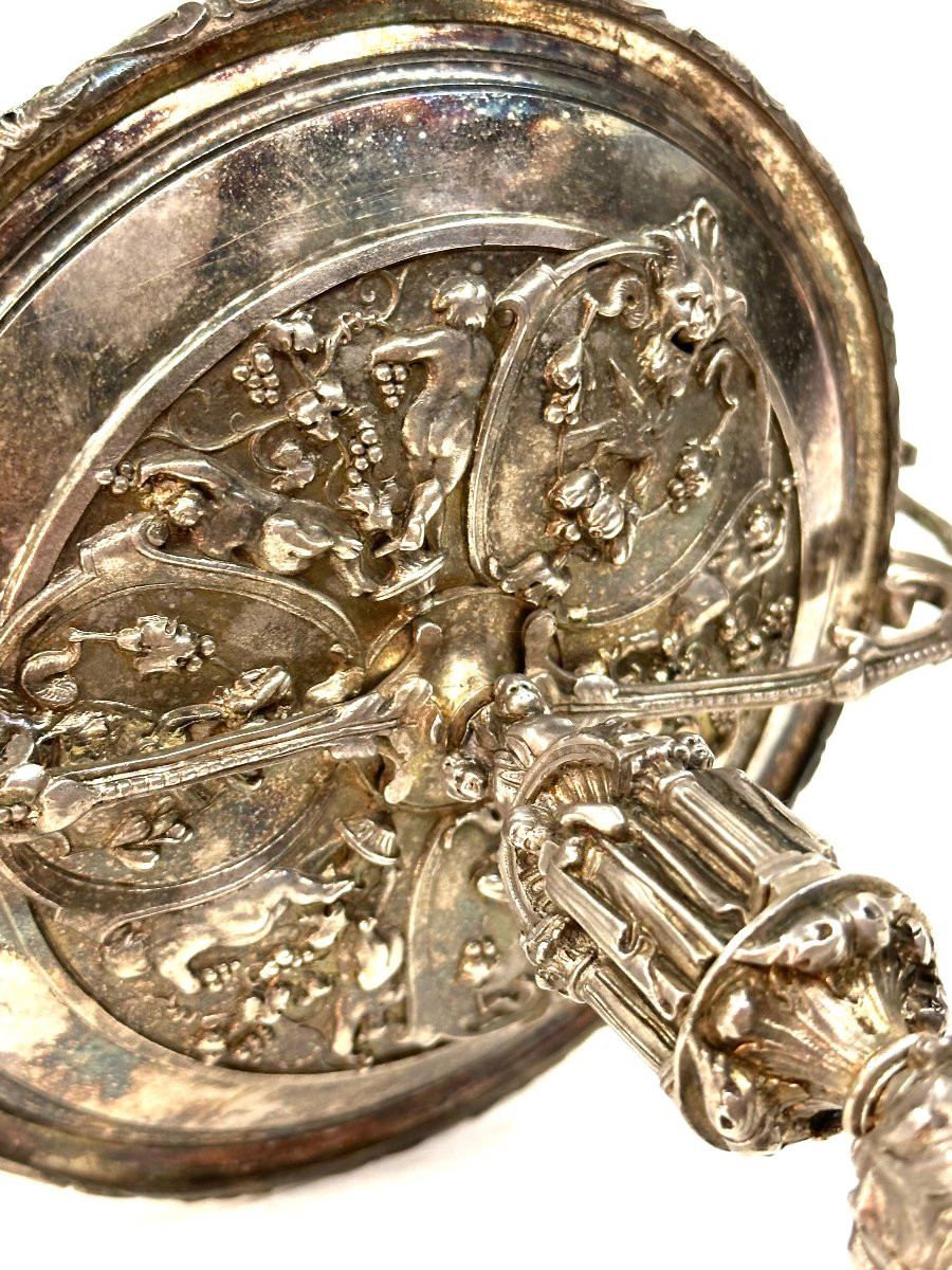 Pair Of Cups - Silvered Bronze - Renaissance Style - Louis Philippe Period-photo-4
