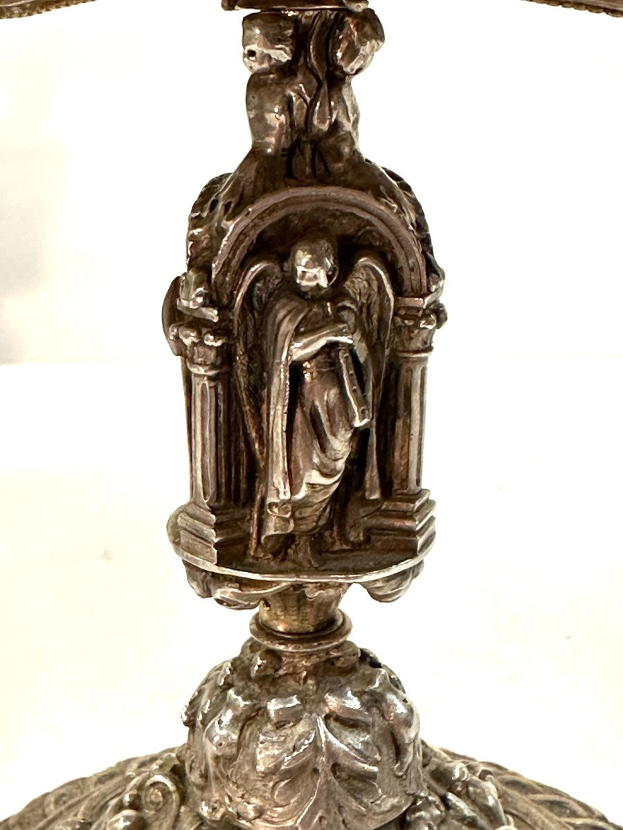 Pair Of Cups - Silvered Bronze - Renaissance Style - Louis Philippe Period-photo-6