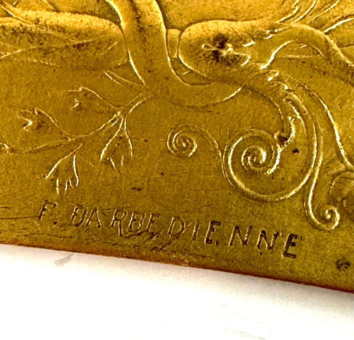 Large Paper Knife - Gilt Bronze - Barbedienne - Levillain - 19th Century-photo-3