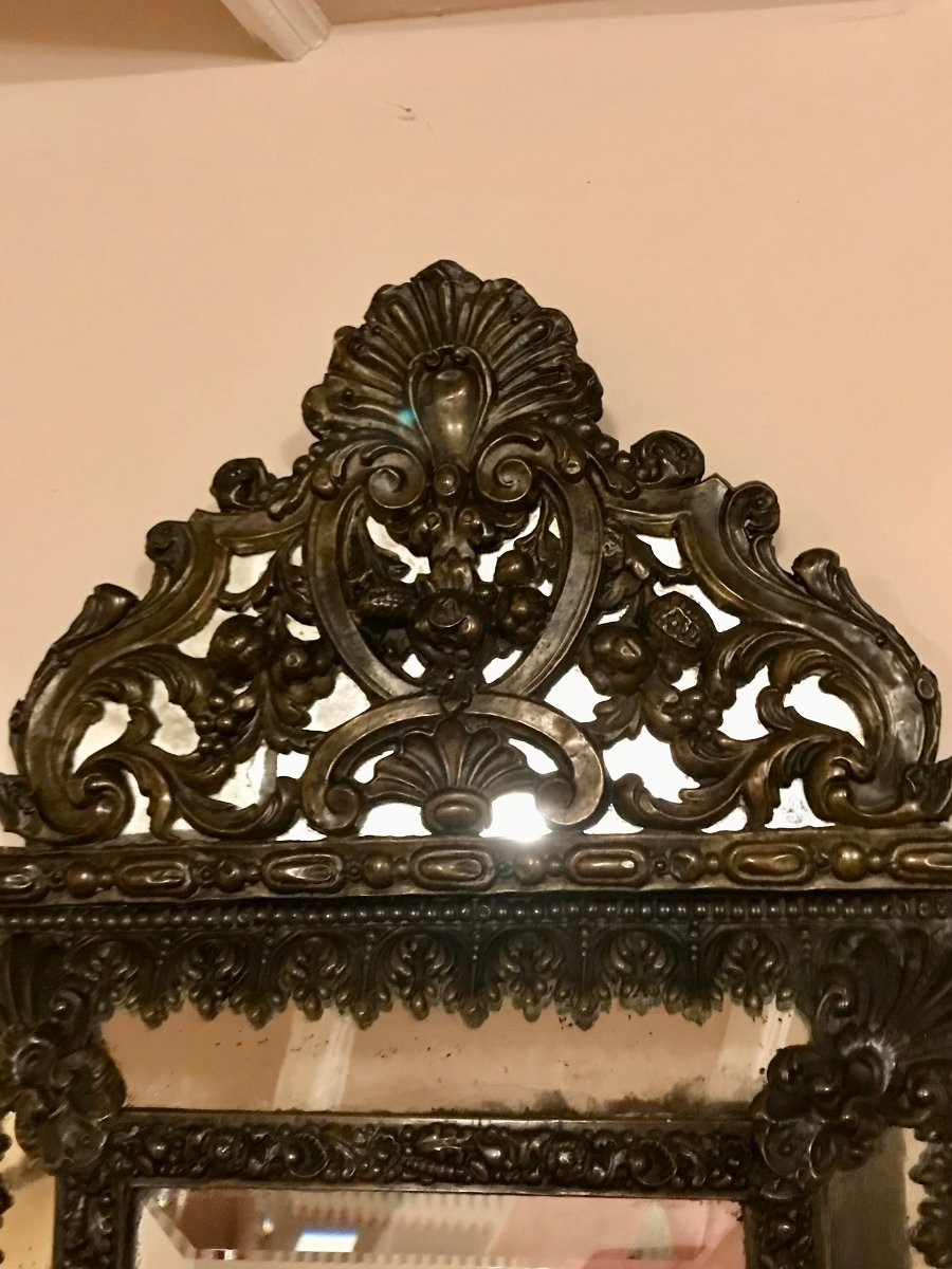 MIROIR A PARECLOSES - STYLE XVIIème - NAPOLEON III-photo-4