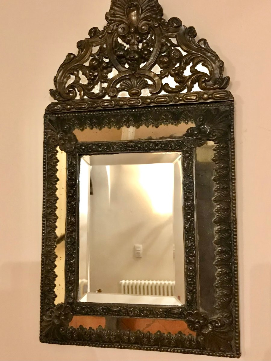 MIROIR A PARECLOSES - STYLE XVIIème - NAPOLEON III-photo-2