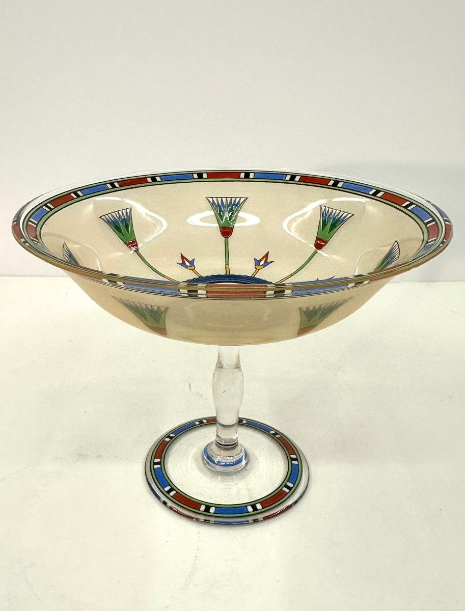 Crystal Enamelled Cup - Boheme - Early XXth Century