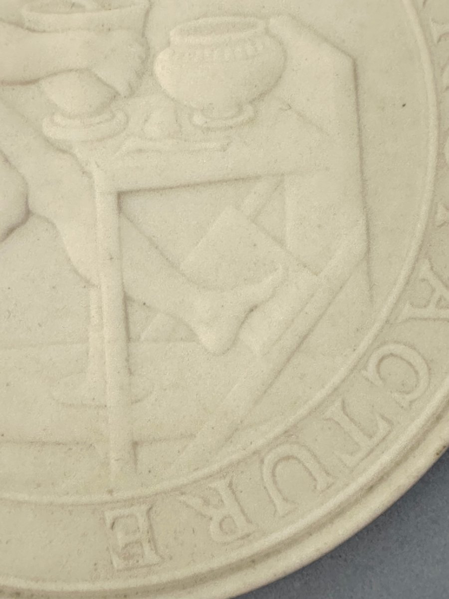 GRANDE MEDAILLE BISCUIT DE PORCELAINE - MANUFACTURE DE SEVRES - FIN XIXeme SIECLE-photo-4