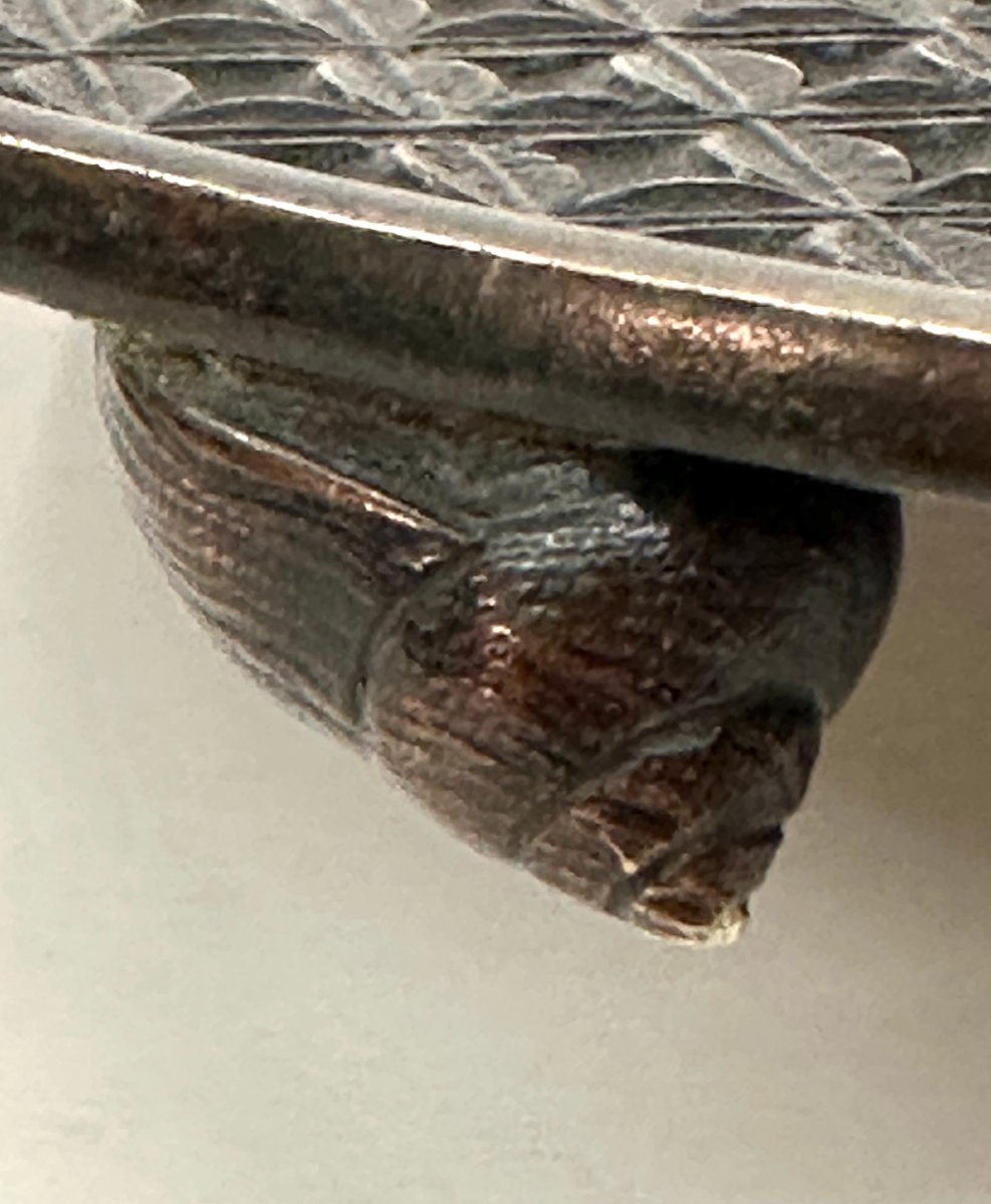 GRAND BOUGEOIR A MAIN (手燭) - BRONZE - JAPON  - KOMAI - PERIODE MEIJI - XIXème -photo-2