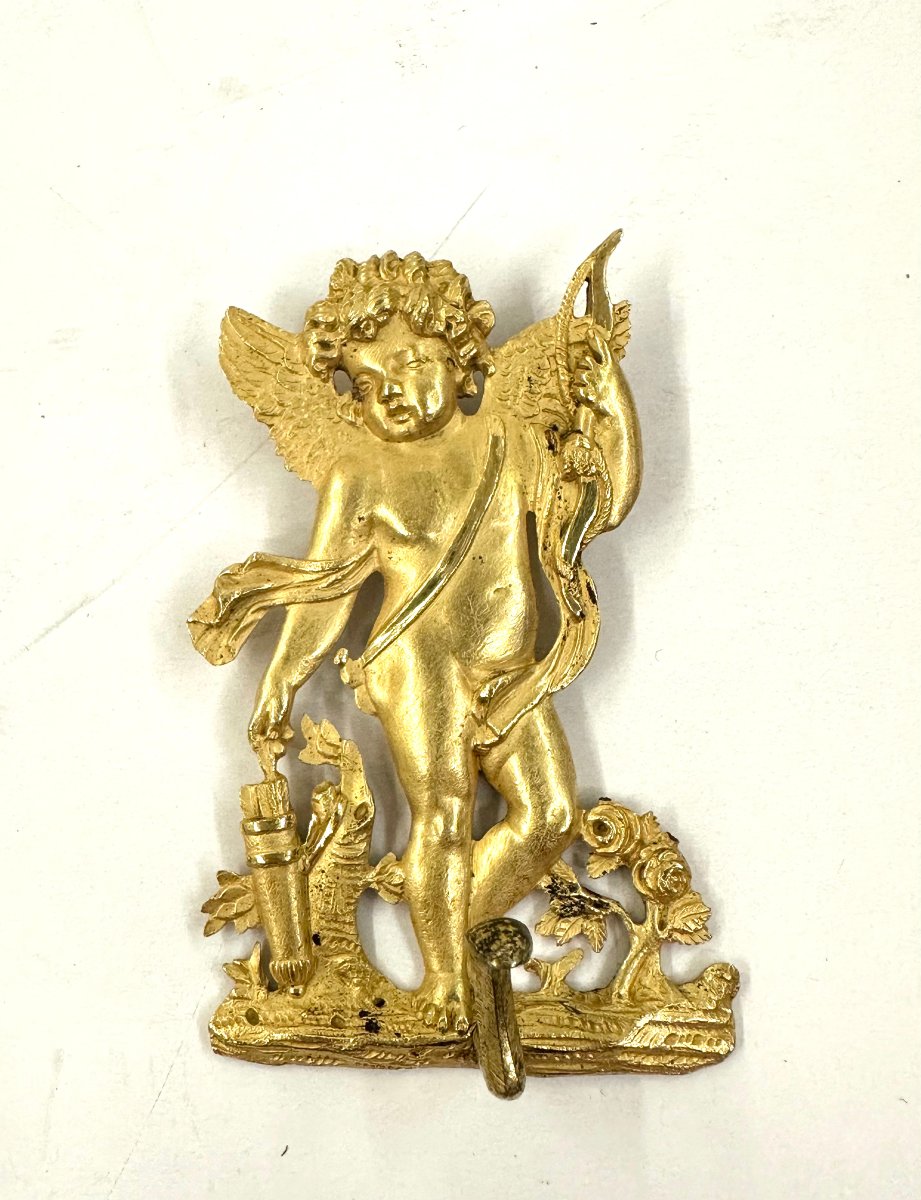 Pair Of Miniature Doors - Gilded Bronze - Early 19th Century-photo-7