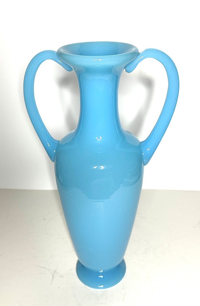 GRAND VASE - OPALINE CRISTAL - BACCARAT - 1930/1950-photo-6