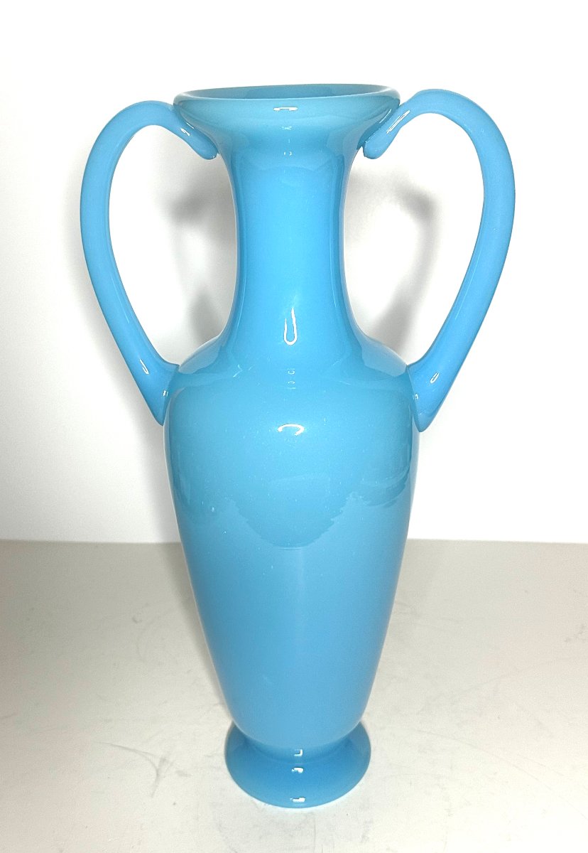 GRAND VASE - OPALINE CRISTAL - BACCARAT - 1930/1950