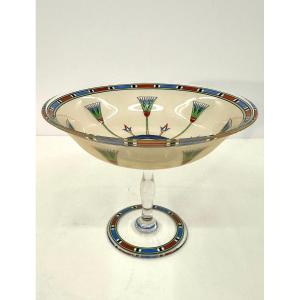 Crystal Enamelled Cup - Boheme - Early XXth Century