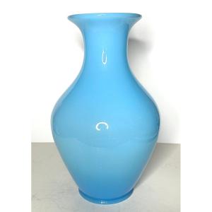 GRAND VASE - OPALINE CRISTAL - BACCARAT - 1930/1950