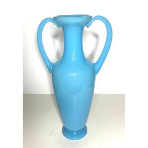 GRAND VASE - OPALINE CRISTAL - BACCARAT - 1930/1950