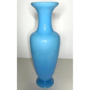 GRAND VASE - OPALINE CRISTAL - BACCARAT - 1930/1950
