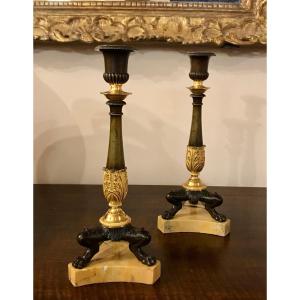 Pair Of Candlesticks With A Royal Provenance