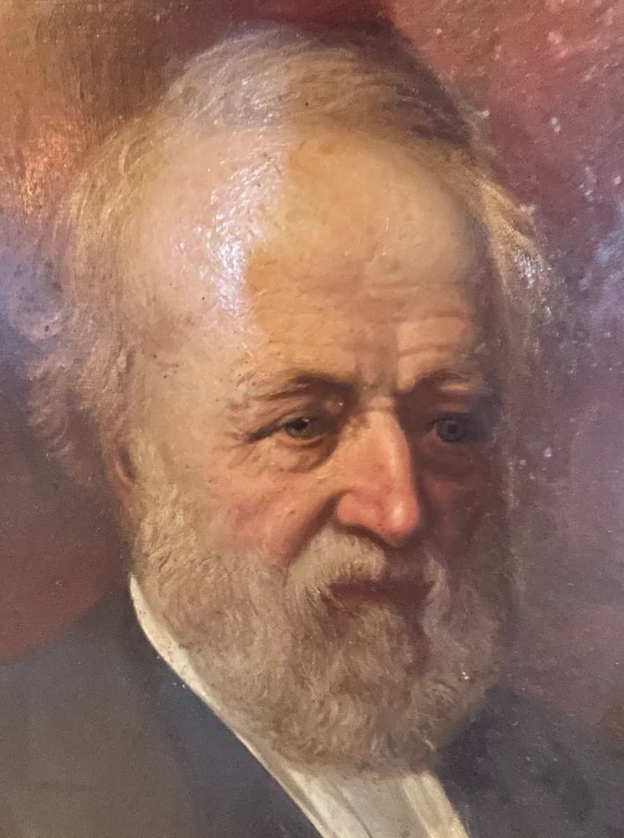 Important Quality Portrait Representing The Poet D. Stannus. 19th Century English School-photo-4