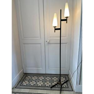 Rare And Interesting Floor Lamp From Maison Arlus From The 50s.