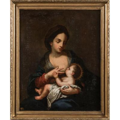 Vierge &agrave; l'Enfant , &Eacute;cole Italienne 18&egrave;me