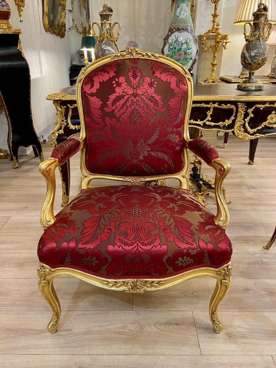 Paire De Fauteuils Louis XV-photo-2