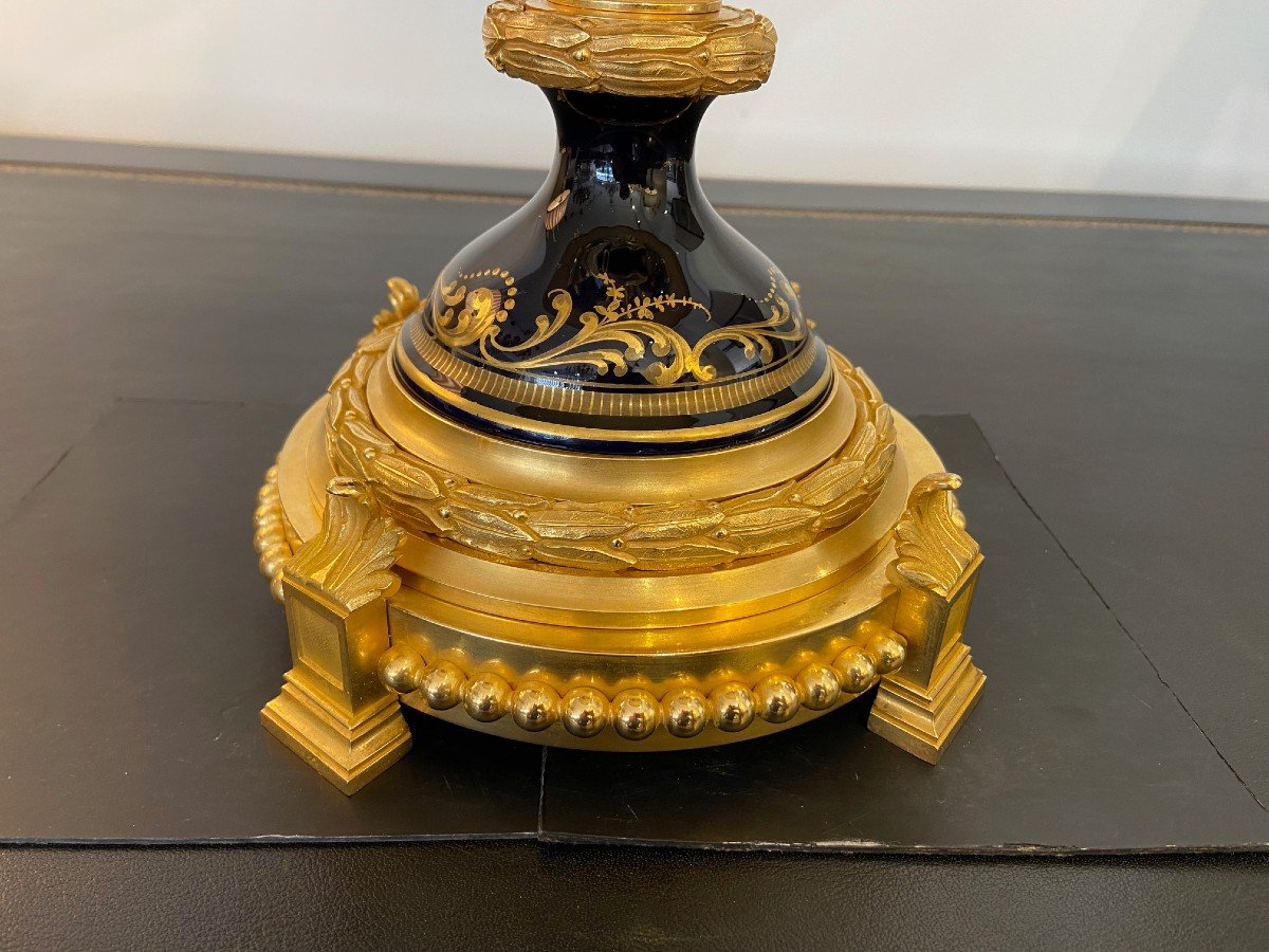 Grande Lampe Sèvres XIXème-photo-3