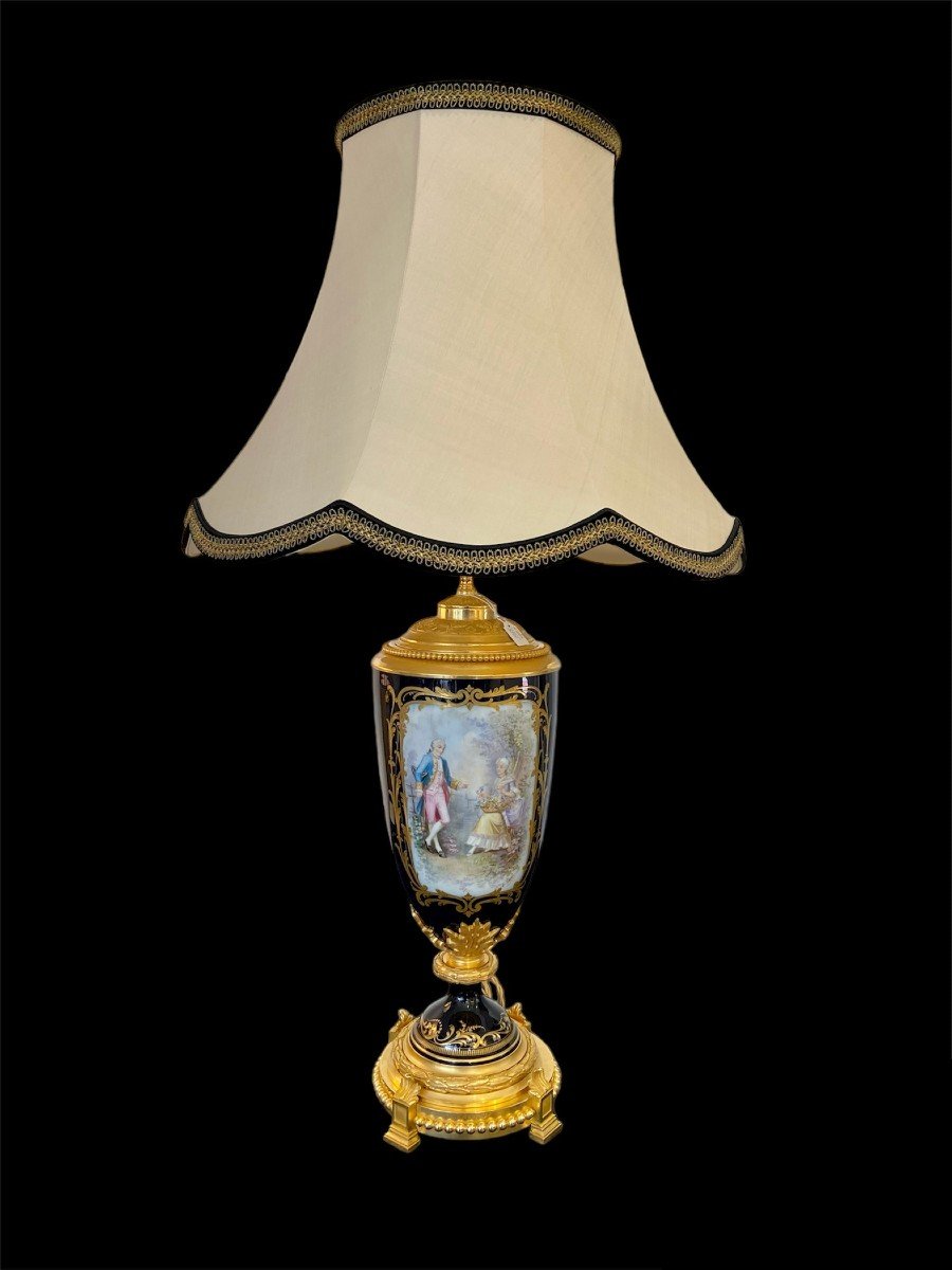 Large 19th Century Sèvres Lamp