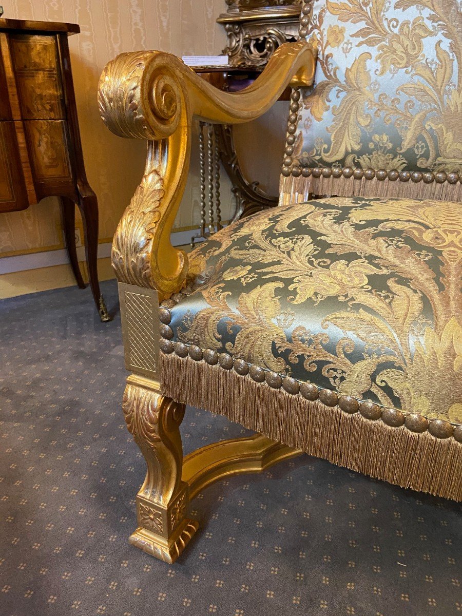 Pair Of Large Louis XIV Armchairs-photo-5