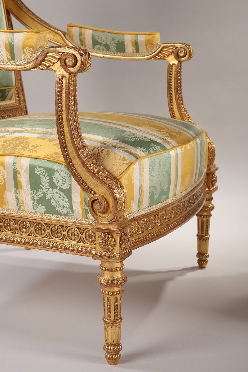 Important Pair Of Louis XVI Armchairs-photo-3