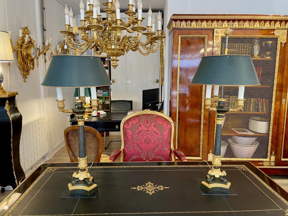 Paire De Lampes Restauration-photo-2