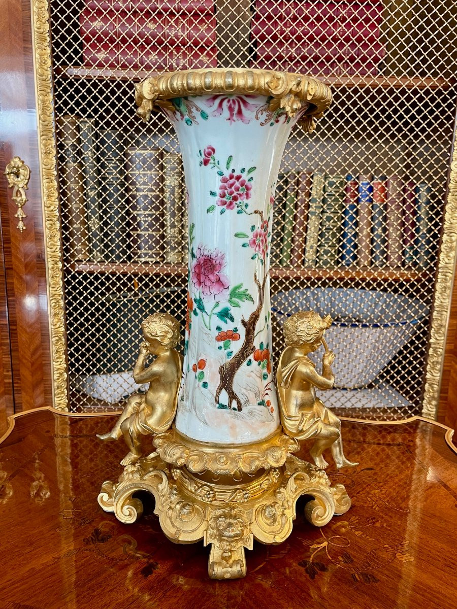 Vase Aux Musiciens, Chine Famille Rose-photo-1