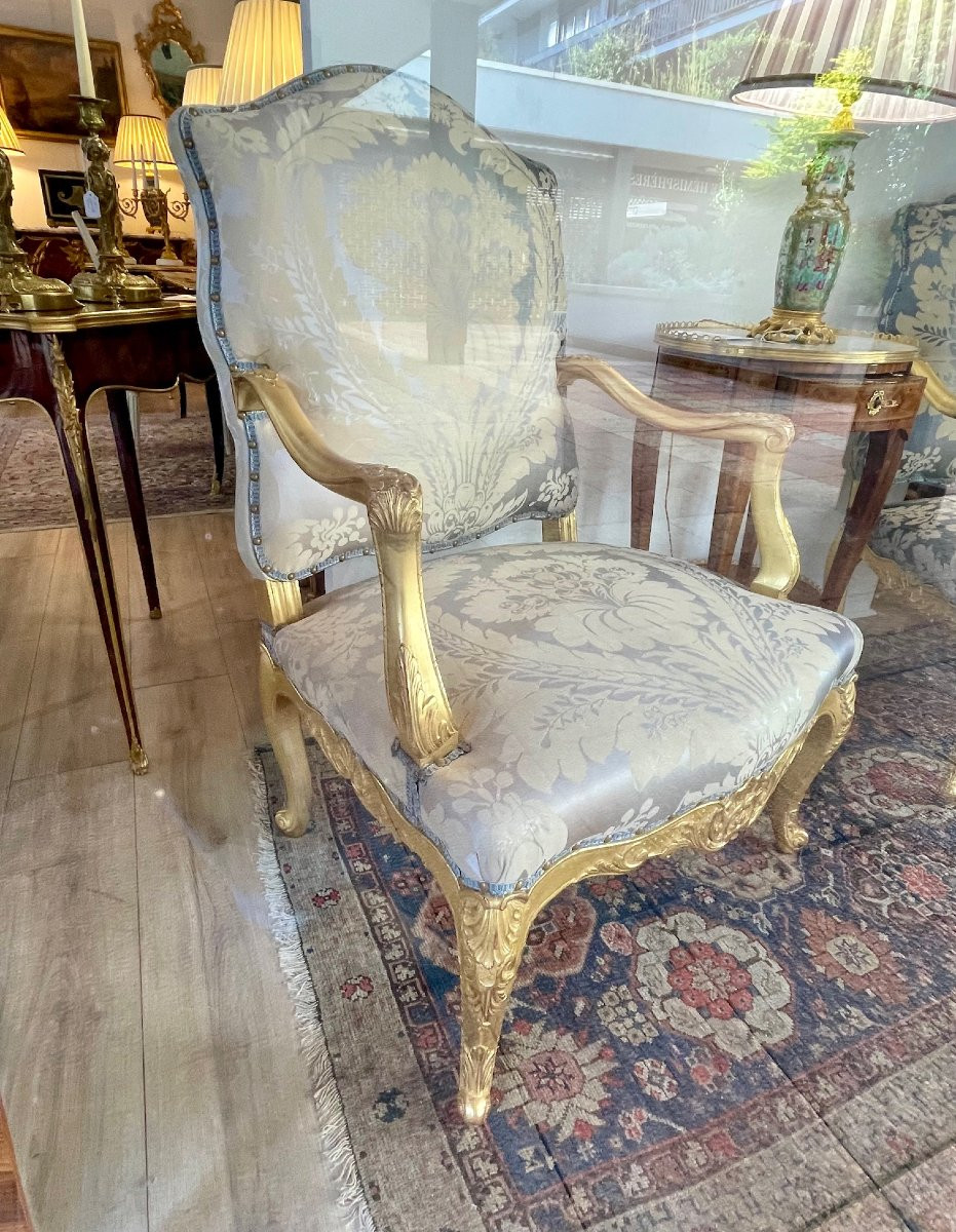 Pair Of Louis XV Armchairs-photo-4