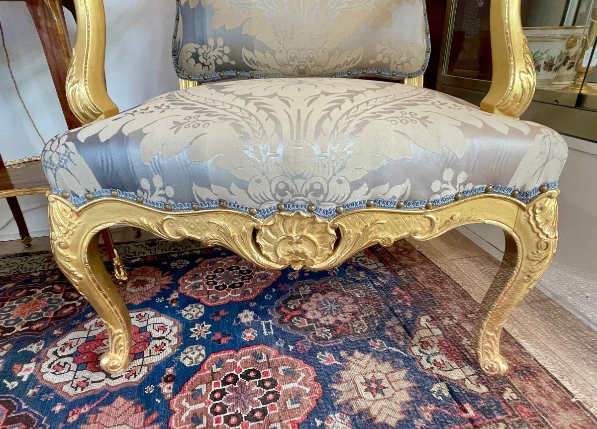 Pair Of Louis XV Armchairs-photo-1