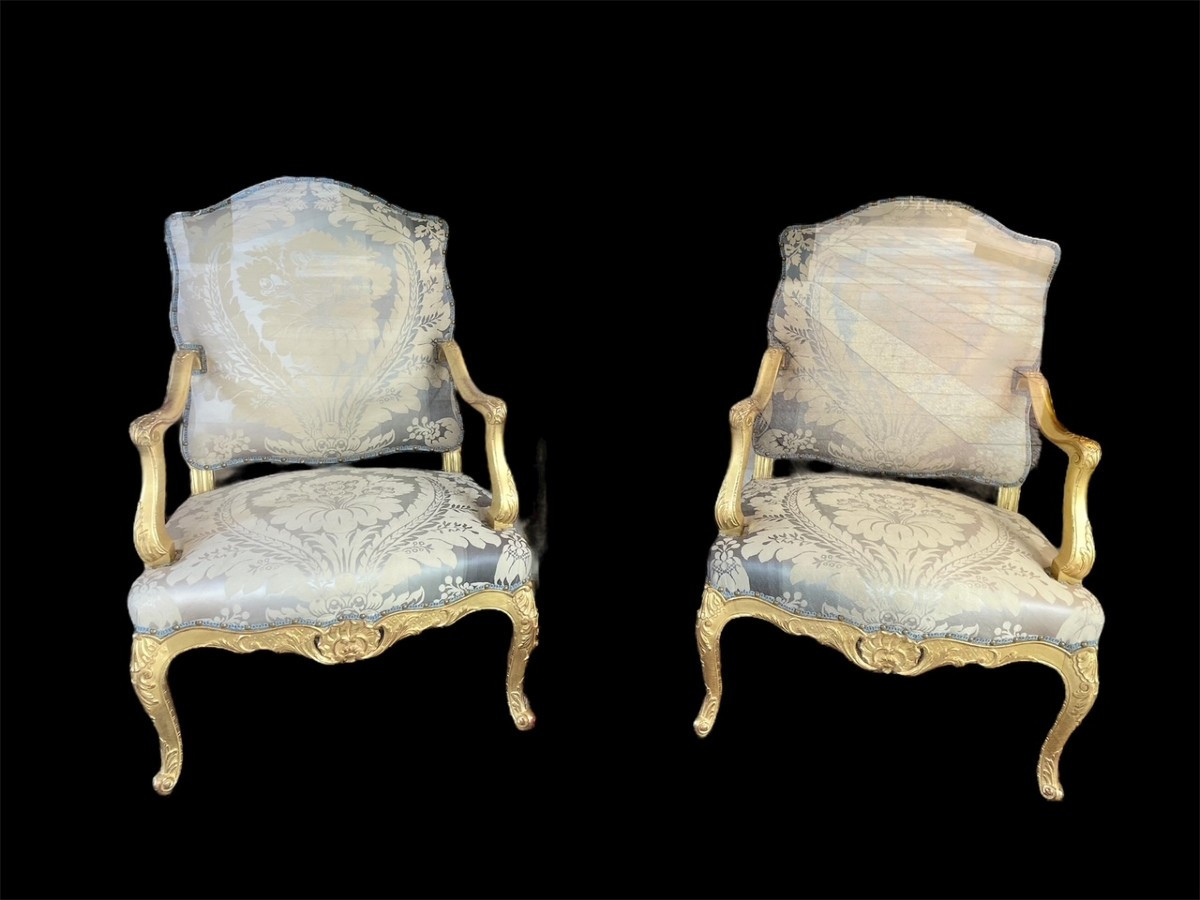 Pair Of Louis XV Armchairs