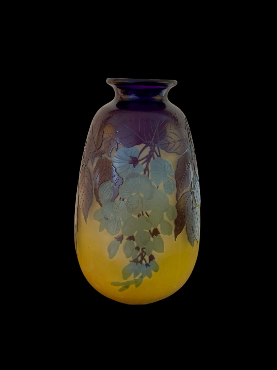 Vase Gallé aux Glycines