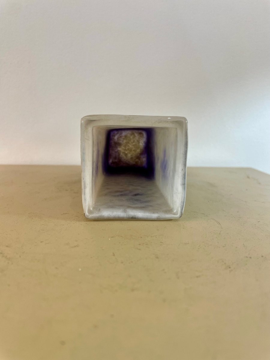 Vase Daum Nancy aux violettes-photo-2