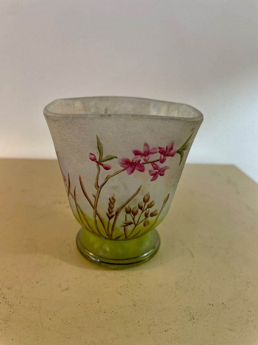 Vase Daum Nancy aux Daphnés-photo-3