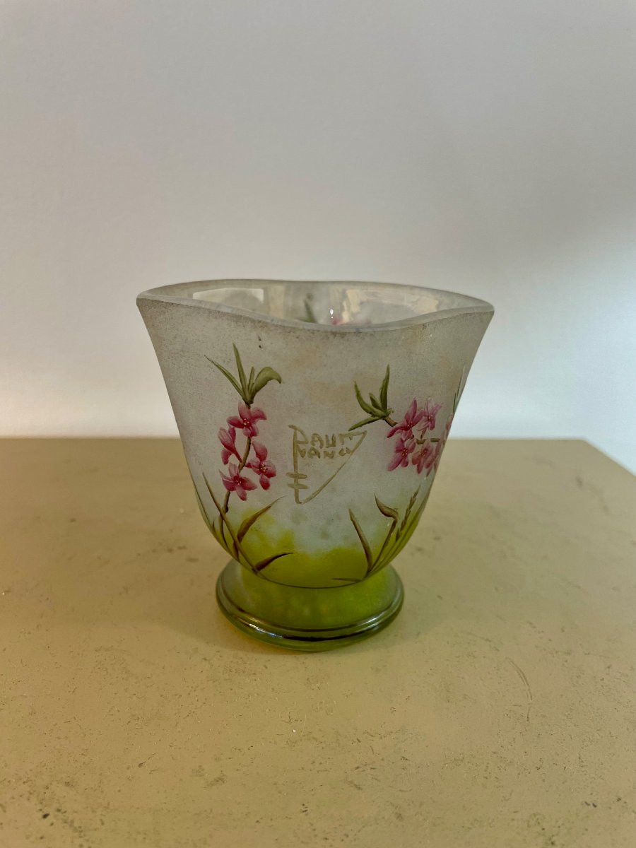 Vase Daum Nancy aux Daphnés-photo-1