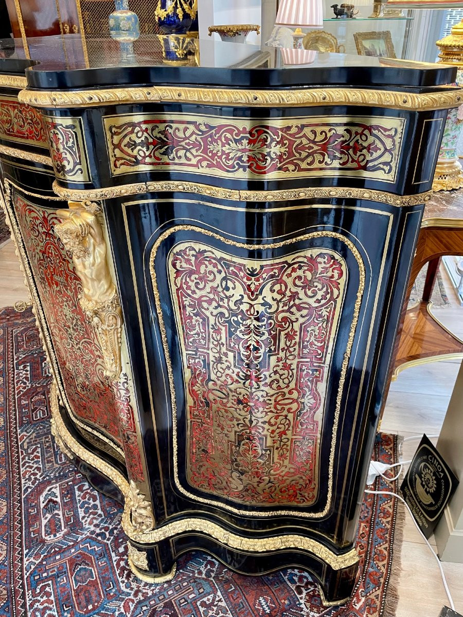 Important meuble Boulle-photo-2