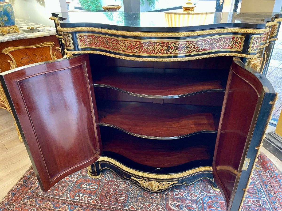 Important meuble Boulle-photo-8