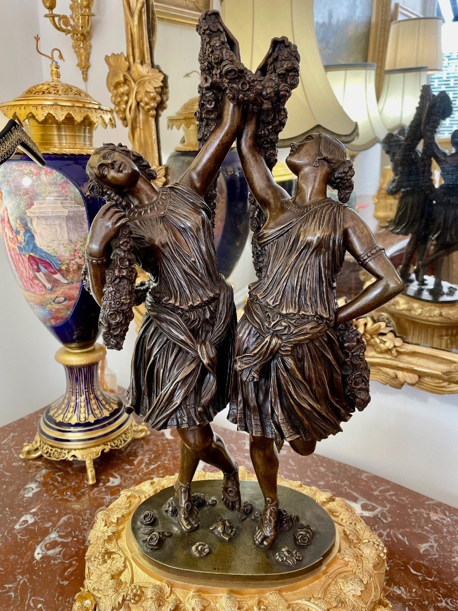 Importante Pendule Par Pradier Et Susse-photo-2