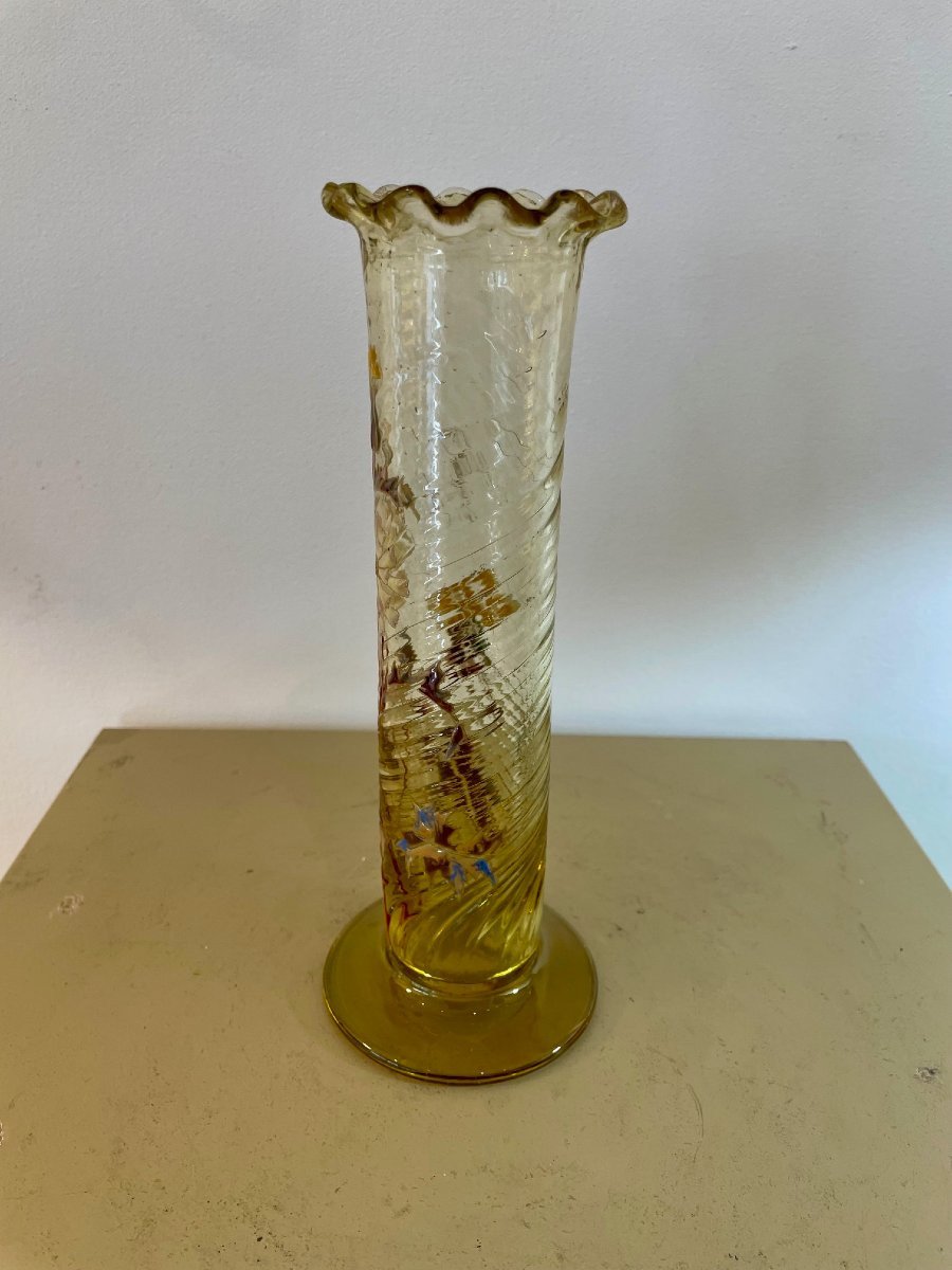 Gallé Vase With Chrysanthemums-photo-2