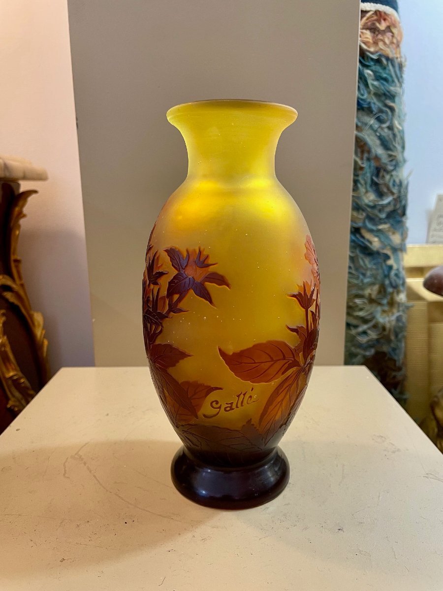 Vase Gallé aux roses-photo-2