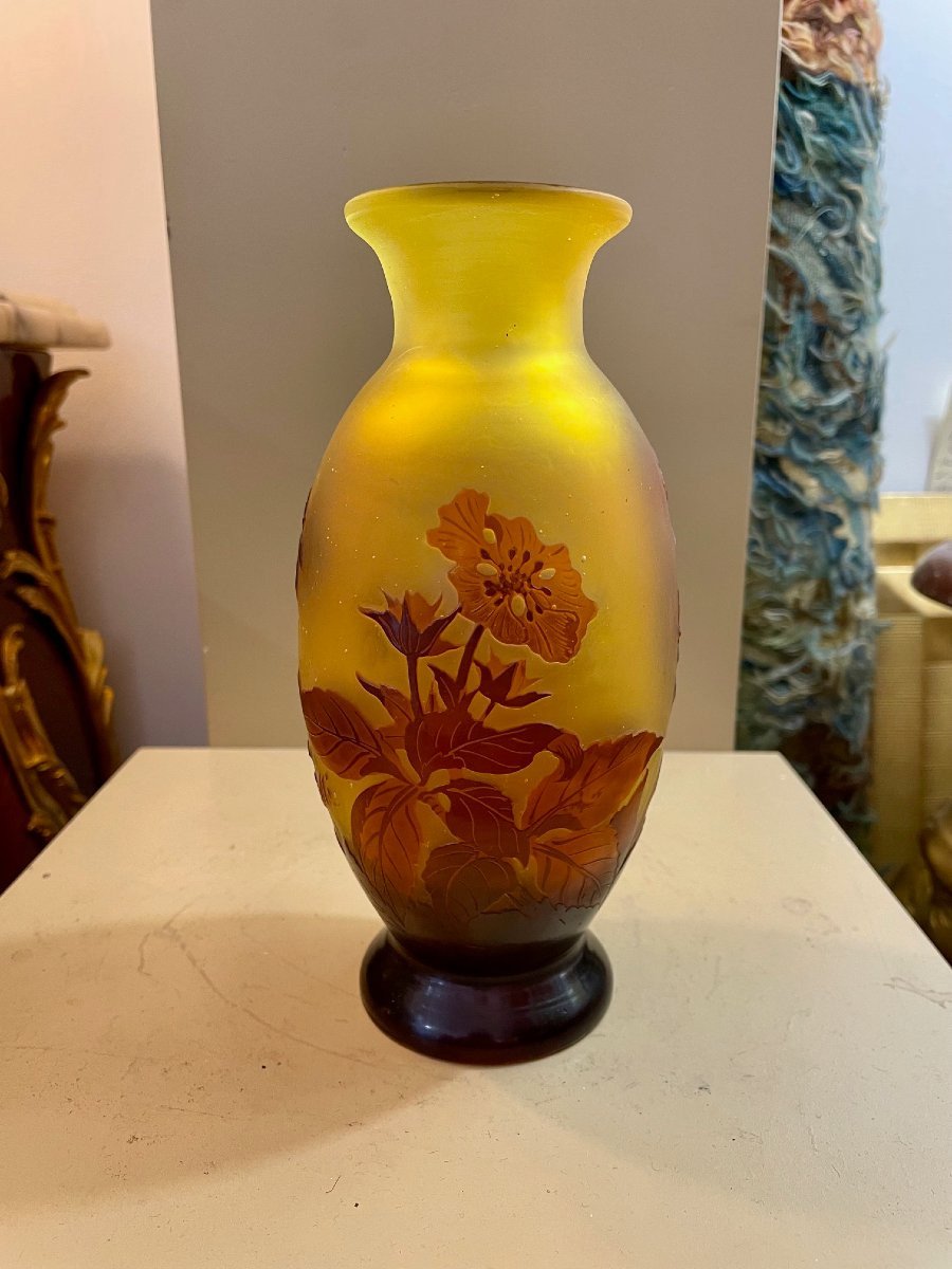 Vase Gallé aux roses-photo-4