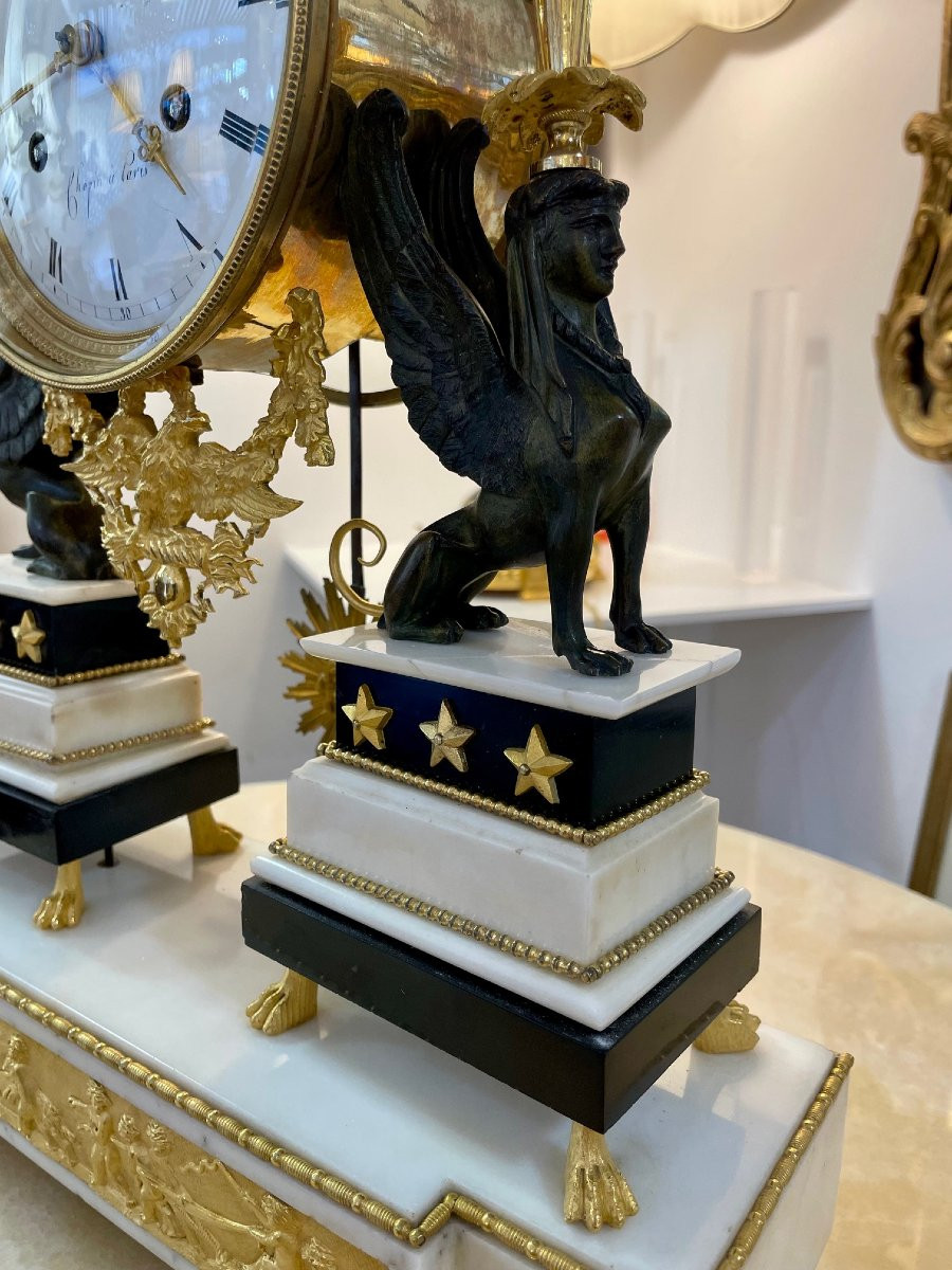 Sphinx Clock, Late 18th Century-photo-4