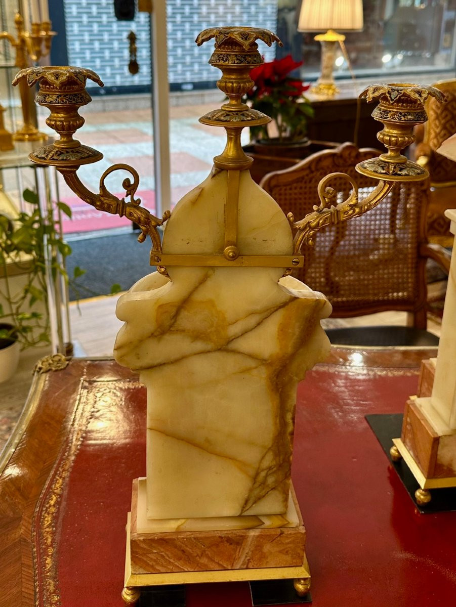 Onyx And Bronze Garniture-photo-3