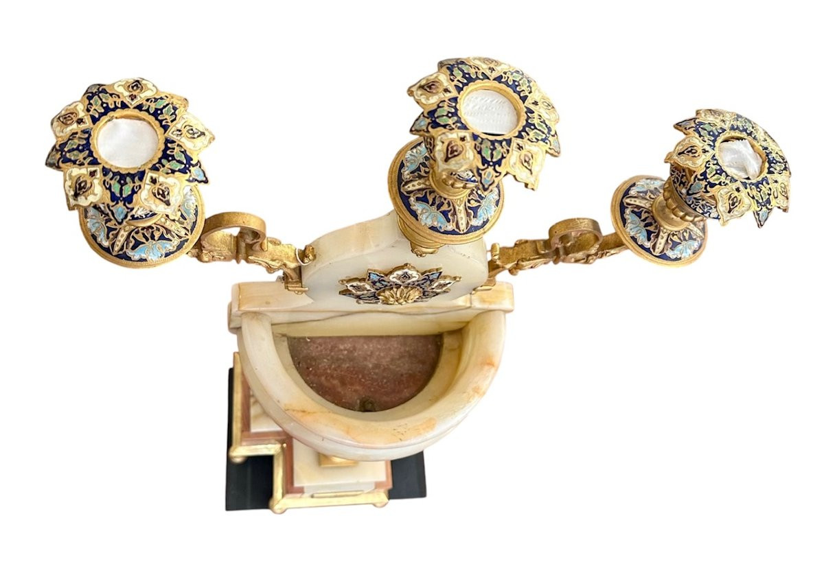 Onyx And Bronze Garniture-photo-5