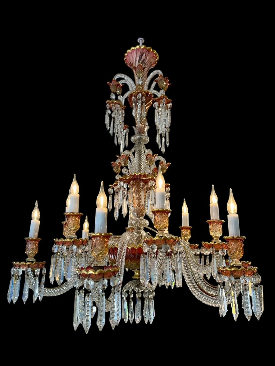 Lustre en cristal signé BACCARAT